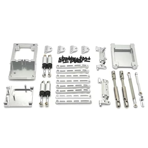 KFJHTWG Verbessertes Metall-Aufhängungsstangen-Kit Compatible with MN-Modell 1/12 MN168 MN78 RC-Autoteil(Silver) von KFJHTWG