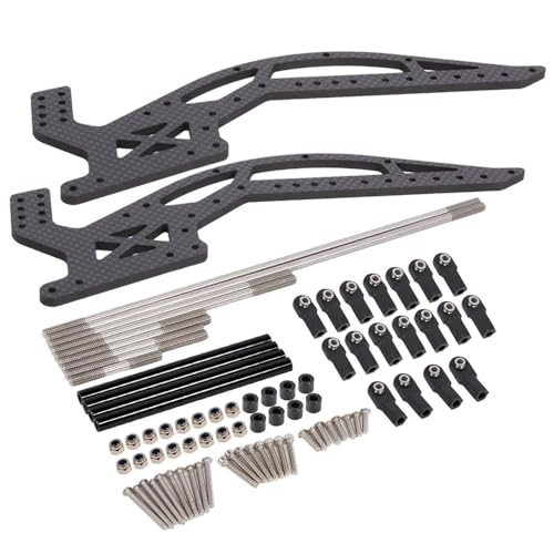 MOA Carbon Fiber Chassis Kit kompatibel mit RC 1/10 F9 Offset Portal Axle 1.9S 2.2S Sporty DIY (Chassis Kit) von KFJHTWG