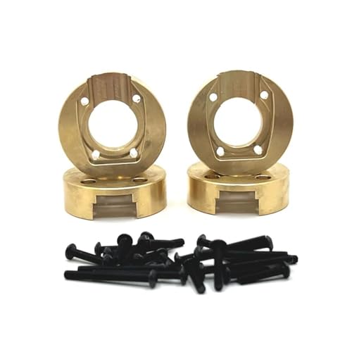 KFJHTWG Metall-Upgrade-Gegengewicht vorne und hinten Cups C-Sitz Messing Kompatibel mit MJX H8H YiKong 1/10 YK4102 4103 4104 4106 4082 RC Autoteile(Brass counterweight) von KFJHTWG