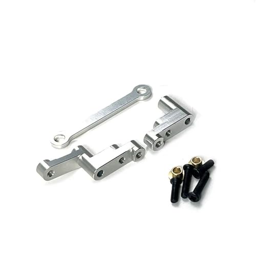 Zubehör für Metallteile, kompatibel mit RC-Auto, 1/16, Steuersatz, kompatibel mit 16207 16208 16209 16210 H16 H16BM (WHITE) von KFJHTWG