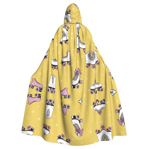 KFRXXZQB Bunte Rollschuhe – bedruckter Halloween-Umhang für Erwachsene – verstellbarer Kapuzenumhang für Partys, Gothic-Events und Festivals, maschinenwaschbar KFRXXZQB Bunte Rollschuhe – bedruckter Halloween-Umhang für Erwachsene – verstellbarer Kapuzenumhang für Partys, Gothic-Events und Festivals, maschinenwaschbar von KFRXXZQB