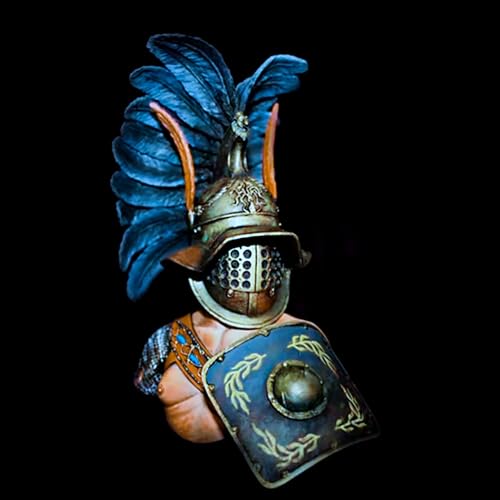 KGJAQT 1/10 Ancient Roman Warrior Resin Bust Modell bausatz Unbemalt und unmontiert Soldat Resin Modell bausatz //U7I3h1 von KGJAQT