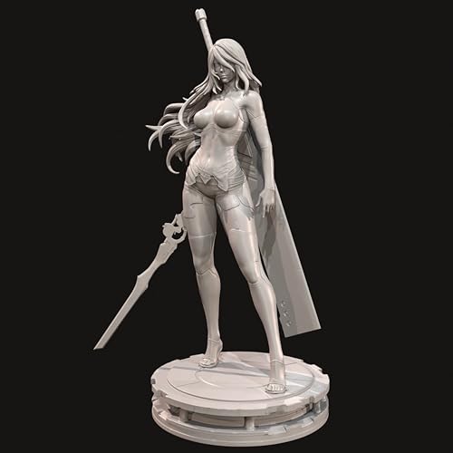 KGJAQT 1/24 Ancient Female Warrior Resin Model Kit Unbemalt und unmontiert Soldat Resin Model Kit //U9I7h2 von KGJAQT