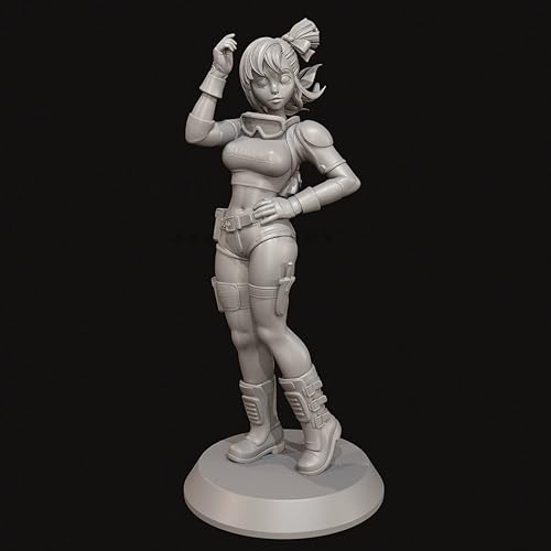 KGJAQT 1/24 Sci-Fi Agent Female Warrior Resin Model Kit Unbemalt und unmontiert Soldat Resin Model Kit //U9I6h5 von KGJAQT