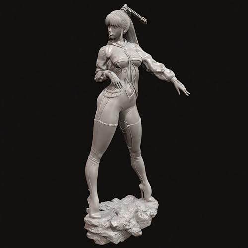 KGJAQT 1/24 Sci-Fi Agent Female Warrior Resin Model Kit Unbemalt und unmontiert Soldat Resin Model Kit //U9I6h6 von KGJAQT