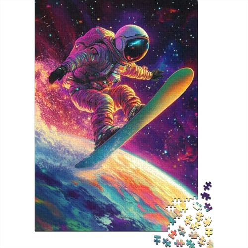 1000-teilige Holzpuzzles Für Erwachsene Astronaut Puzzles 1000 Teile Puzzle 1000pcs (75x50cm) von KHHKJBVCE