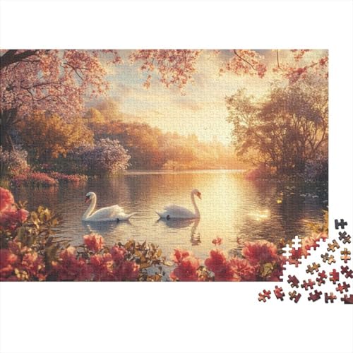 1000-teilige Holzpuzzles Für Erwachsene Beautiful Swan 1000-teilige Puzzles, Lernspiele Für Erwachsene 1000pcs (75x50cm) von KHHKJBVCE