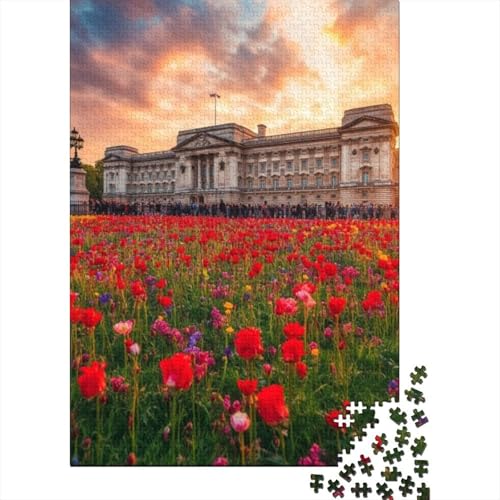 1000-teilige Holzpuzzles Für Erwachsene Buckingham Palace Puzzles 1000 Teile Puzzle 1000pcs (75x50cm) von KHHKJBVCE