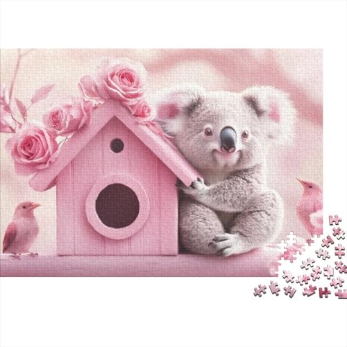 1000-teilige Holzpuzzles Für Erwachsene Cute Koala Puzzles 1000 Teile Stressabbauende Puzzles 1000pcs (75x50cm) von KHHKJBVCE