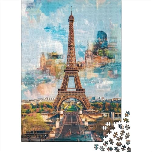 1000-teilige Holzpuzzles Für Erwachsene Eiffel Tower 1000-teilige Puzzles, Lernspiele Für Erwachsene 1000pcs (75x50cm) von KHHKJBVCE