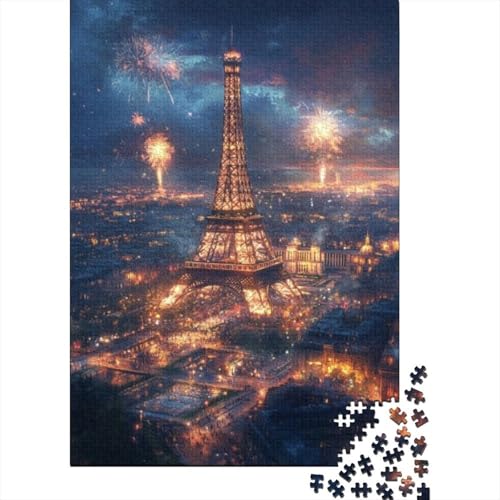 1000-teilige Holzpuzzles Für Erwachsene Eiffel Tower Puzzles 1000 Teile Puzzle 1000pcs (75x50cm) von KHHKJBVCE