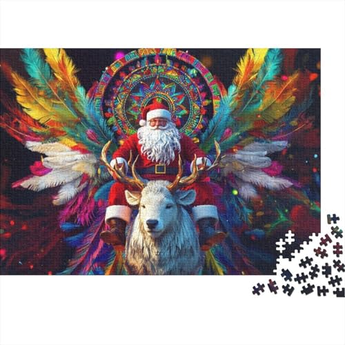 1000-teilige Holzpuzzles Für Erwachsene Father Christmas Puzzle Mit 1000 Teilen, Herausfordernde Puzzles Für Erwachsene 1000pcs (75x50cm) von KHHKJBVCE