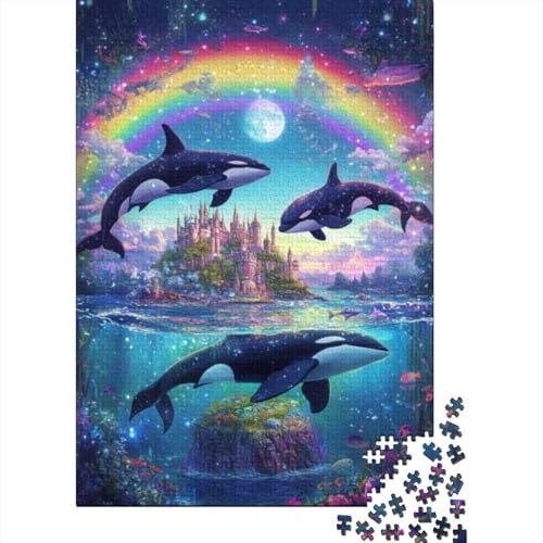 1000-teilige Holzpuzzles Für Erwachsene Killer Whale 1000-teilige Puzzles, Lernspiele Für Erwachsene 1000pcs (75x50cm) von KHHKJBVCE