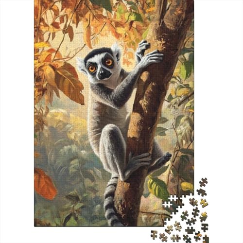 1000-teilige Holzpuzzles Für Erwachsene Lemur 1000-teiliges Puzzle, Komplexe Puzzles Für Erwachsene 1000pcs (75x50cm) von KHHKJBVCE