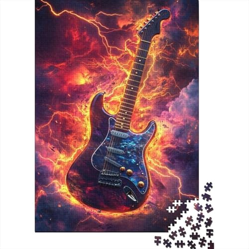 1000-teilige Holzpuzzles Für Erwachsene Lightning Guitar Puzzle Mit 1000 Teilen, Herausfordernde Puzzles Für Erwachsene 1000pcs (75x50cm) von KHHKJBVCE