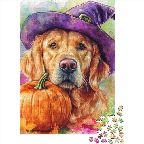 1000-teilige Holzpuzzles Für Erwachsene Pumpkin Dog 1000-teilige Puzzles, Lernspiele Für Erwachsene 1000pcs (75x50cm) von KHHKJBVCE