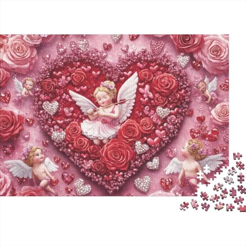 1000-teilige Holzpuzzles Für Erwachsene Rose Angel Baby Puzzles 1000 Teile Stressabbauende Puzzles 1000pcs (75x50cm) von KHHKJBVCE