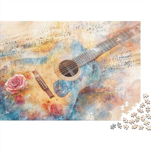 1000-teilige Holzpuzzles Für Erwachsene Rose Guitar Puzzle Mit 1000 Teilen, Herausfordernde Puzzles Für Erwachsene 1000pcs (75x50cm) von KHHKJBVCE