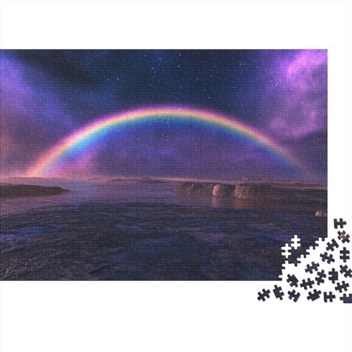 1000-teilige Holzpuzzles Für Erwachsene Starry Sky Rainbow 1000-teiliges Puzzle, Komplexe Puzzles Für Erwachsene 1000pcs (75x50cm) von KHHKJBVCE