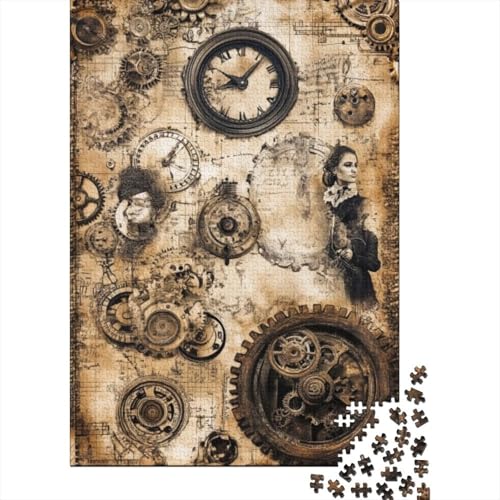 1000-teilige Holzpuzzles Für Erwachsene Steam Machine Puzzle Mit 1000 Teilen, Herausfordernde Puzzles Für Erwachsene 1000pcs (75x50cm) von KHHKJBVCE