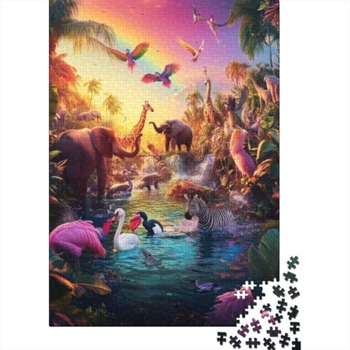 1000-teilige Holzpuzzles Für Erwachsene Wild Animals Puzzles 1000 Teile Puzzle 1000pcs (75x50cm) von KHHKJBVCE