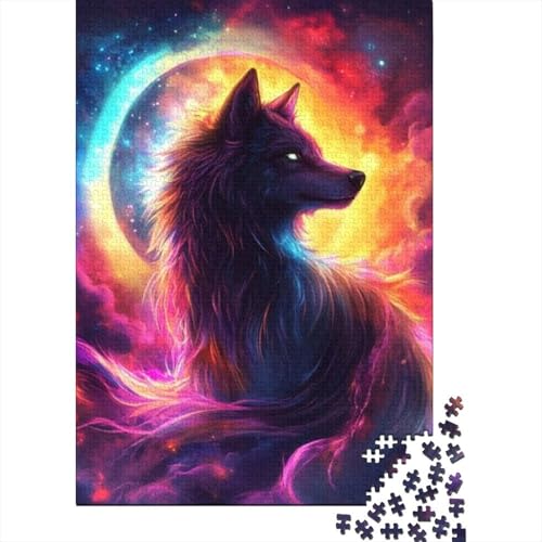 1000-teilige Holzpuzzles Für Erwachsene Wolf (30) Puzzles 1000 Teile Stressabbauende Puzzles 1000pcs (75x50cm) von KHHKJBVCE