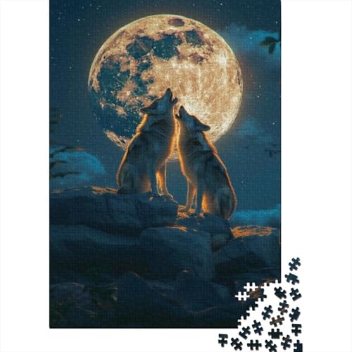 1000-teilige Holzpuzzles Für Erwachsene Wolf 1000-teiliges Puzzle, Komplexe Puzzles Für Erwachsene 1000pcs (75x50cm) von KHHKJBVCE