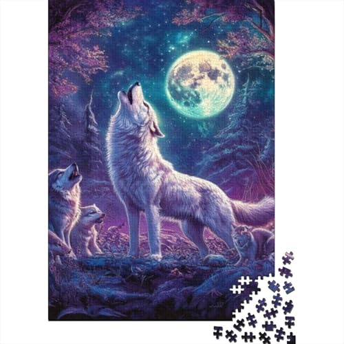 1000-teilige Holzpuzzles Für Erwachsene Wolf 1000-teiliges Puzzle, Komplexe Puzzles Für Erwachsene 1000pcs (75x50cm) von KHHKJBVCE