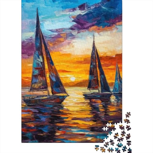 1000-teilige Puzzles Für Erwachsene Colorful Sailing Ship 1000 Teile Puzzle Familienpuzzle Spielzeug Puzzles 1000pcs (75x50cm) von KHHKJBVCE