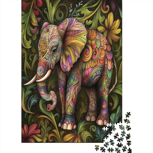 1000-teilige Puzzles Für Erwachsene Elephant 1000 Teile Puzzle Familienpuzzle Spielzeug Puzzles 1000pcs (75x50cm) von KHHKJBVCE