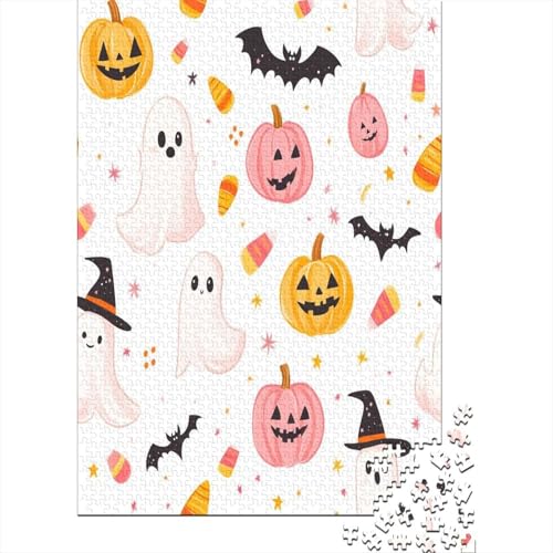 1000-teilige Puzzles Für Erwachsene Halloween Theme 1000 Teile Puzzle Familienpuzzle Spielzeug Puzzles 1000pcs (75x50cm) von KHHKJBVCE