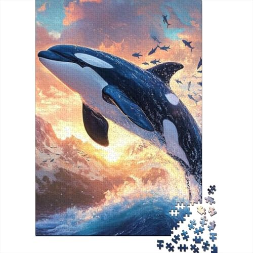 1000-teilige Puzzles Für Erwachsene Killer Whale 1000 Teile Puzzle Familienpuzzle Spielzeug Puzzles 1000pcs (75x50cm) von KHHKJBVCE