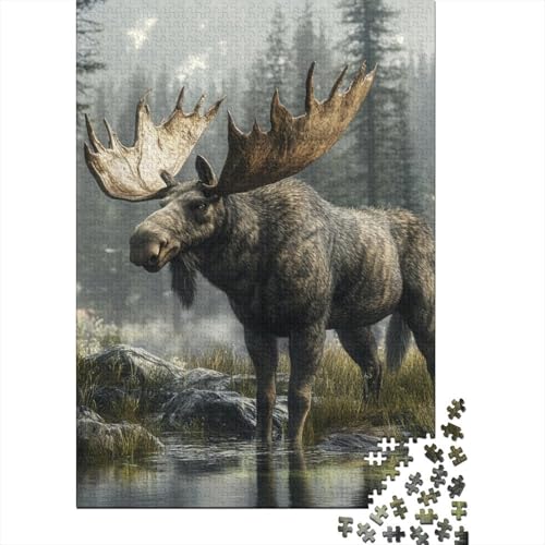 1000-teilige Puzzles Für Erwachsene Moose 1000-teiliges Puzzle Impossible Puzzle 1000pcs (75x50cm) von KHHKJBVCE