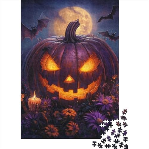 1000-teilige Puzzles Für Erwachsene Scary Pumpkin 1000 Teile Puzzle Familienpuzzle Spielzeug Puzzles 1000pcs (75x50cm) von KHHKJBVCE