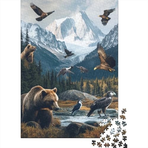 1000-teilige Puzzles Für Erwachsene Wild Animals 1000 Teile Puzzle Familienpuzzle Spielzeug Puzzles 1000pcs (75x50cm) von KHHKJBVCE