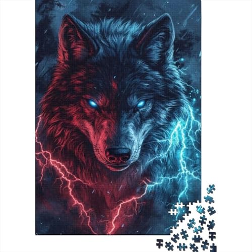 1000-teilige Puzzles Für Erwachsene Wolf 1000 Teile Puzzle Familienpuzzle Spielzeug Puzzles 1000pcs (75x50cm) von KHHKJBVCE