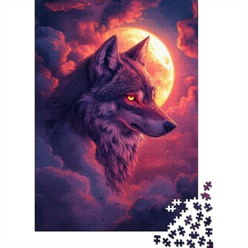 1000-teilige Puzzles Für Erwachsene Wolf 1000 Teile Puzzle Familienpuzzle Spielzeug Puzzles 1000pcs (75x50cm) von KHHKJBVCE