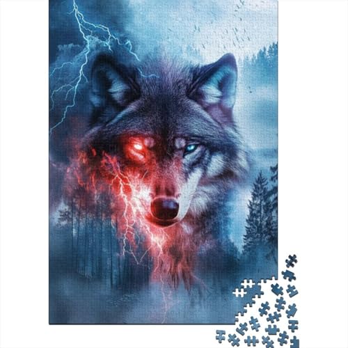 1000-teilige Puzzles Für Erwachsene Wolf 1000 Teile Puzzle Familienpuzzle Spielzeug Puzzles 1000pcs (75x50cm) von KHHKJBVCE