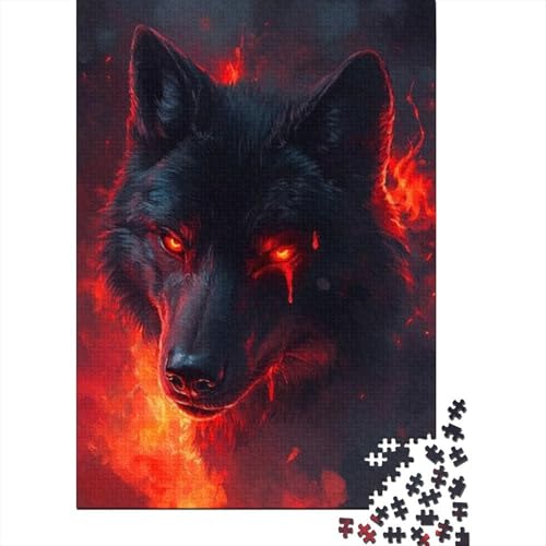 1000-teilige Puzzles Für Erwachsene Wolf 1000-teiliges Puzzle, Herausfordernde Puzzles Für Erwachsene 1000pcs (75x50cm) von KHHKJBVCE