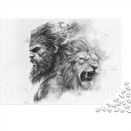 300 Stück Lion Puzzles Für Erwachsene Und Kinder Ab 12 Jahren 300pcs (40x28cm) von KHHKJBVCE