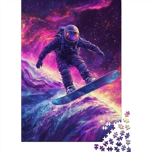 300-teilige Holzpuzzles Für Erwachsene Astronaut Puzzles 300 Teile Stressabbauende Puzzles 300pcs (40x28cm) von KHHKJBVCE