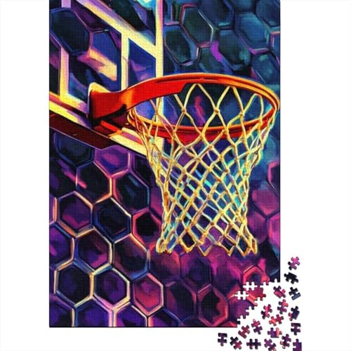 300-teilige Holzpuzzles Für Erwachsene Basketball Puzzles 300 Teile Puzzle 300pcs (40x28cm) von KHHKJBVCE