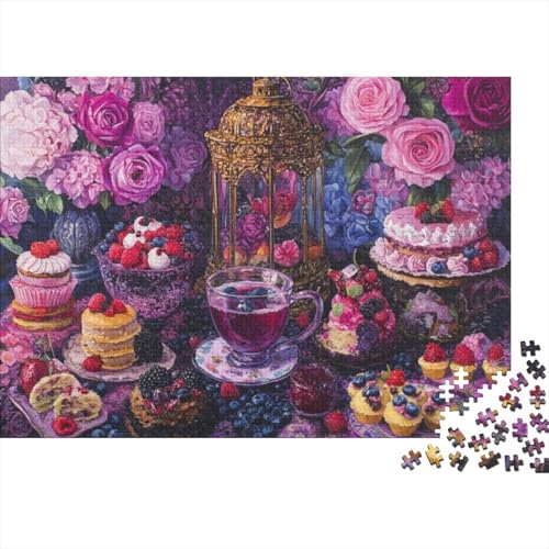 300-teilige Holzpuzzles Für Erwachsene Colorful Afternoon Tea 300-teilige Puzzles, Lernspiele Für Erwachsene 300pcs (40x28cm) von KHHKJBVCE