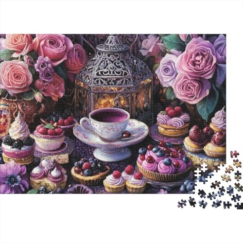 300-teilige Holzpuzzles Für Erwachsene Colorful Afternoon Tea 300-teilige Puzzles, Lernspiele Für Erwachsene 300pcs (40x28cm) von KHHKJBVCE