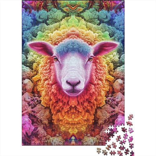 300-teilige Holzpuzzles Für Erwachsene Colorful Alpaca Puzzles 300 Teile Puzzle 300pcs (40x28cm) von KHHKJBVCE