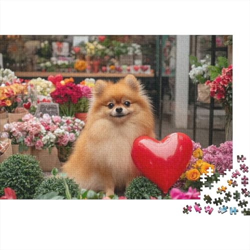 300-teilige Holzpuzzles Für Erwachsene Cute Dog Puzzles 300 Teile Puzzle 300pcs (40x28cm) von KHHKJBVCE