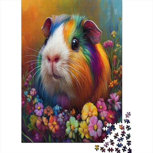 300-teilige Holzpuzzles Für Erwachsene Cute Guinea Pig Puzzles 300 Teile Puzzle 300pcs (40x28cm) von KHHKJBVCE