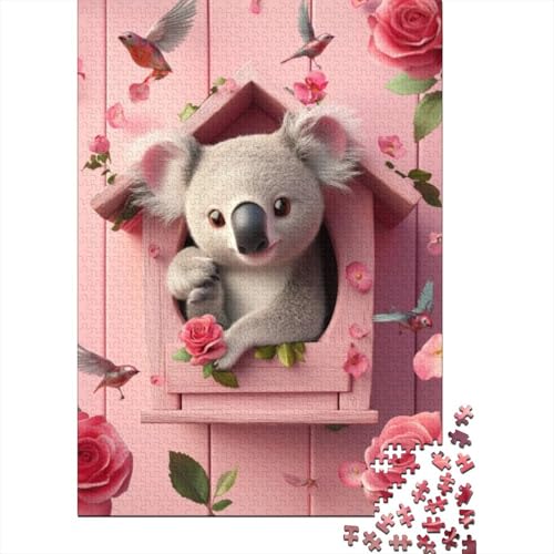 300-teilige Holzpuzzles Für Erwachsene Cute Koala 300-teiliges Puzzle, Komplexe Puzzles Für Erwachsene 300pcs (40x28cm) von KHHKJBVCE