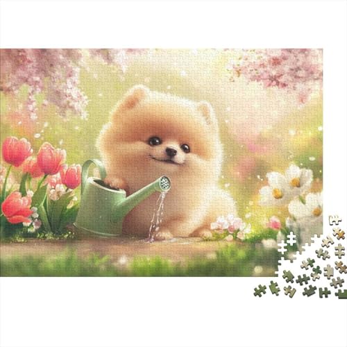 300-teilige Holzpuzzles Für Erwachsene Cute Puppy Puzzles 300 Teile Stressabbauende Puzzles 300pcs (40x28cm) von KHHKJBVCE