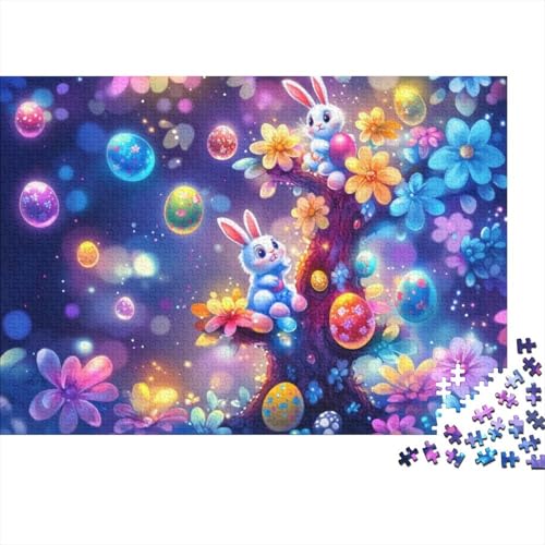 300-teilige Holzpuzzles Für Erwachsene Easter Egg Bunny 300-teiliges Puzzle, Komplexe Puzzles Für Erwachsene 300pcs (40x28cm) von KHHKJBVCE